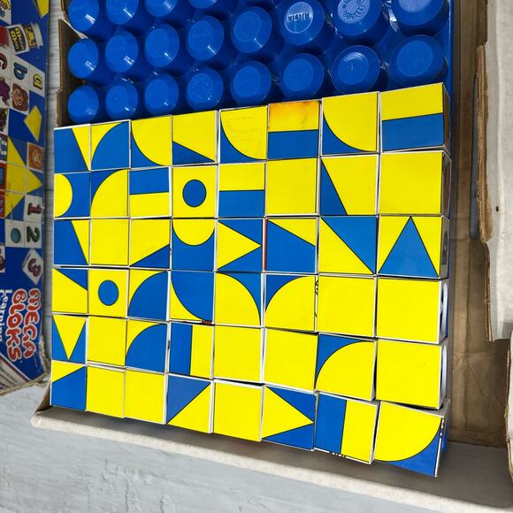 Vintage 1988 Ritvik Mega-Bloks 9002 Learning Cubes Alphabet - Picture 9 of 11